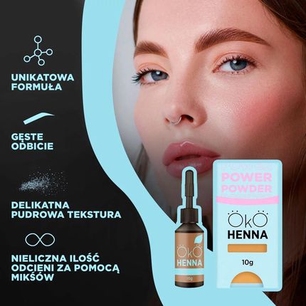 Oko Lash & Brow OKO Henna Do Brwi OKO Power Powder 04 Black 5g - zdjęcie 3
