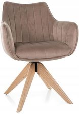 Zdjęcie Signal Meble Krzesło Azalia D Velvet Ciemny Beżowy Dąb (AZALIADVDCBE) - Człuchów