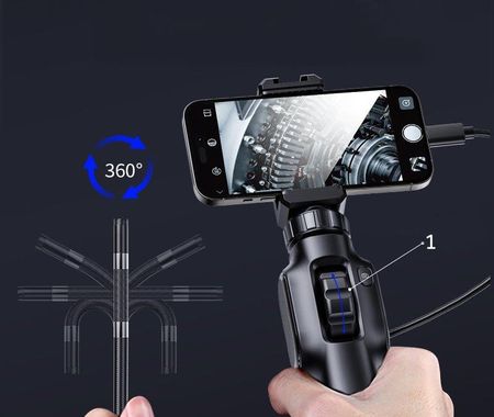 Benetech Endoskop Kamera Inspekcyjna Ruchoma Głowica Uchwyt Na Tel Android Ios 2M Hd - zdjęcie 5