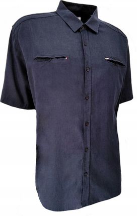 Koszula męska lniana letnia GRANAT 6XL BAGARDA - zdjęcie 3