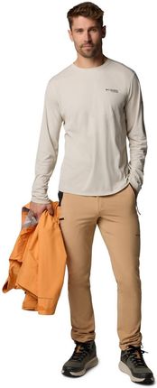 Longsleeve treningowy męski Columbia CIRQUE RIVER PRO beżowy 2126232278 - zdjęcie 3