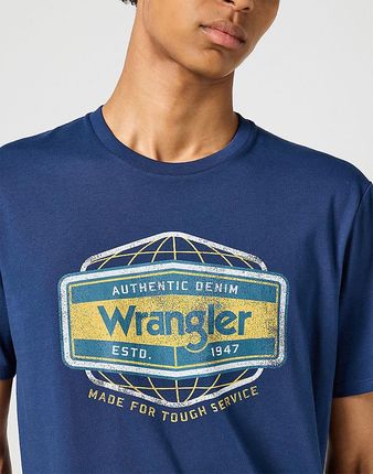 WRANGLER AMERICANA TEE MĘSKA KOSZULKA T-SHIRT NAVY 112357448 W70P017358 - zdjęcie 2