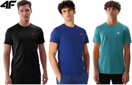 Koszulka Męska 4F zestaw 3 szt. TZ30 T-shirt Podkoszulek Na Co Dzień L - zdjęcie 5