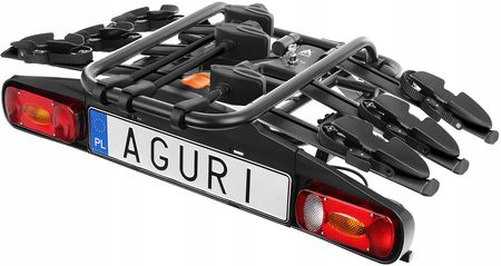 Aguri Bagażnik Rowerowy Na Hak Platforma 3 Rowery Active Bike 13-Pin - zdjęcie 5