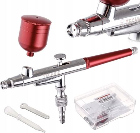 Kompresor do Aerografu Oryginał Fengda Aerograf Red Dysza 0,4mm Wąż 3m - zdjęcie 4