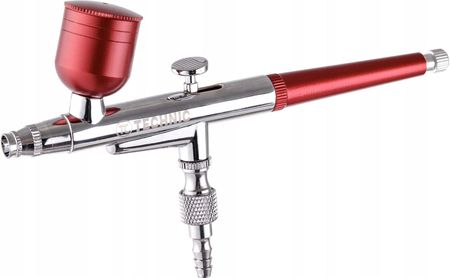 Kompresor do Aerografu Oryginał Fengda Aerograf Red Dysza 0,4mm Wąż 3m - zdjęcie 6
