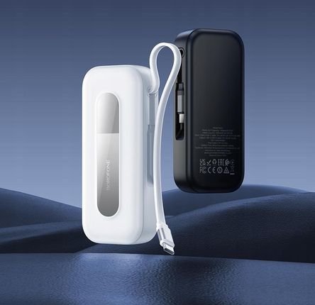 Borofone Power Bank 10000Mah Bj74 Hermoso Typ C Qc 3 0 Pd 20W Z Kablem Biały - zdjęcie 3