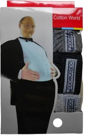5x Slipy Majtki Męskie 100% Bawełna Cotton World 4XL - zdjęcie 2