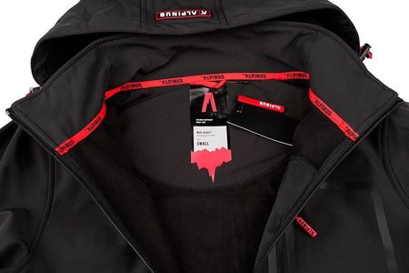 Kurtka męska Softshell Alpinus Stenshuvud czarna BR43371 - zdjęcie 3