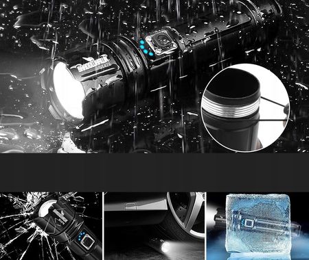 LATARKA LED 20000 LUMENÓW TAKTYCZNA WOJSKOWA POLICYJNA ShadowHawk XHP702 - zdjęcie 3