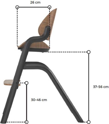Espiro PURE krzesełko z regulowanym podnóżkiem 07 Graph udźwig do 95 kg - zdjęcie 5