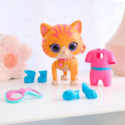 Just Play Disney Junior Superkoty Super Kitties Interaktywna Figurka Ginny/Gosia 20Cm + Akcesoria Światło Dźwięk - zdjęcie 2