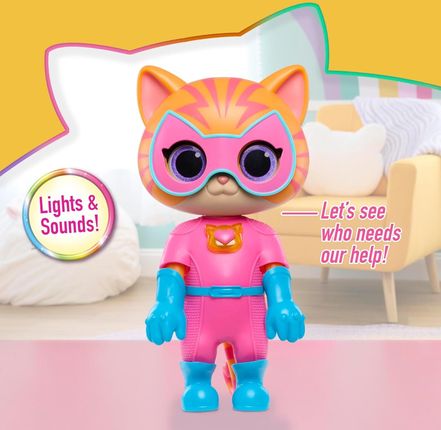 Just Play Disney Junior Superkoty Super Kitties Interaktywna Figurka Ginny/Gosia 20Cm + Akcesoria Światło Dźwięk - zdjęcie 4