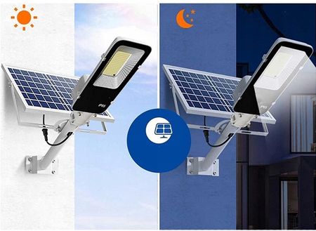 Lampa 2000W Solarna Led Z Regulowanym Panelem Mocna Duża Uliczna Ogrodowa - zdjęcie 5