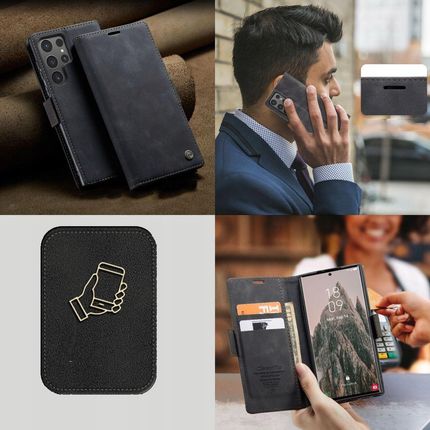 Etui Do Samsung Galaxy S24 Ultra Lux Skóra Zamykane Z Klapką Na Karty - zdjęcie 2
