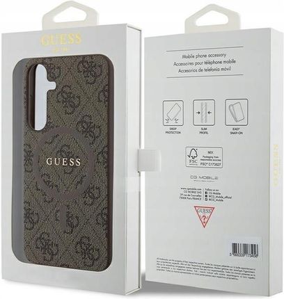 Brązowe Etui Case Guess Do Galaxy S24 Plus Hardcase Z Magsafe - zdjęcie 3