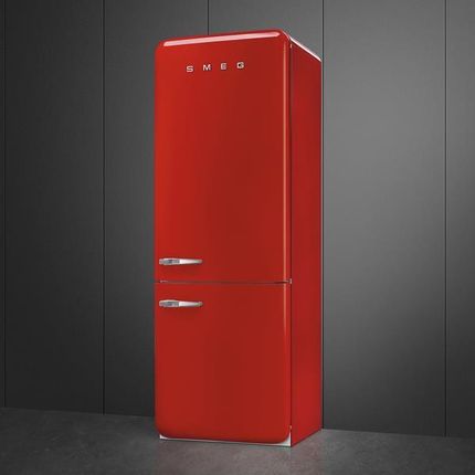 Lodówka Smeg FAB38RRD6 z zamrażalnikiem dolnym 205cm Czerwony - zdjęcie 5