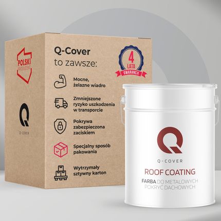 Q-Cover Farba Dach Metal Zielony Trawiasty Półmat 25l - zdjęcie 6