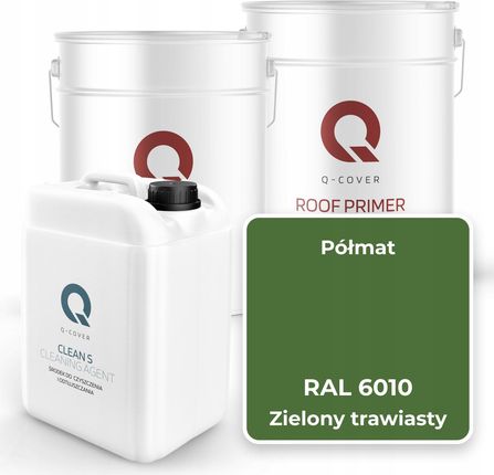 Q-Cover Farba Dach Metal Zielony Trawiasty Półmat 25l - zdjęcie 3