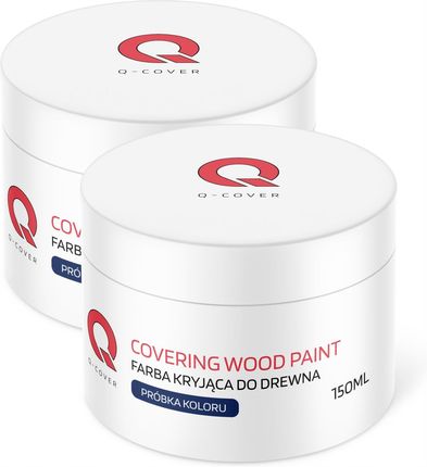 Q-Cover Próbka Farba Kryjąca Do Drewna Drzwi Renowacji Tester 2x150ml - zdjęcie 4