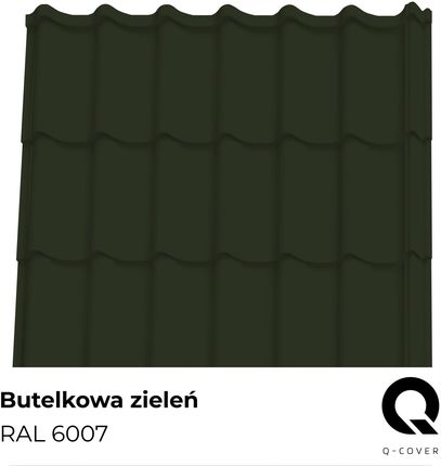 Q-Cover Farba Dach Metal Odtłuszczacz Butelkowa Zieleń Połysk 25l - zdjęcie 5