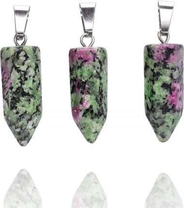 Zawieszka grot sopel ZOISYT RUBINOWY wisiorek 3 cm geometryczny MODNY - zdjęcie 2