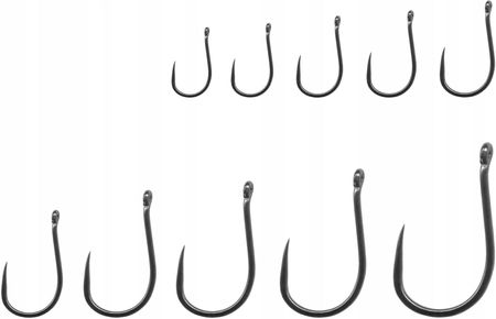 Tubertini Haczyki Bezzadziorowe 51 Black Chrome Barbless R. 10 20 Szt. - zdjęcie 2