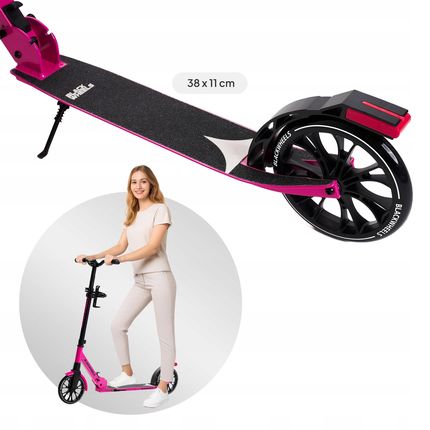 Blackwheels Hulajnoga Miejska Składana Regulowana Dla Dzieci Dorosłych Duże Koła 200Mm - zdjęcie 6