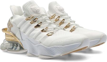 Sneakersy premium - PLEIN SPORT SADS USC0518 BIAŁE - zdjęcie 3