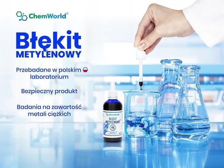 Chemworld Błękit Metylenowy 1% 250ml + Pipeta Pasteura 3ml - zdjęcie 2