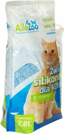 Allezoo Żwirek Silikonowy Dla Kota Compact Drobny Naturalny 7,6L 1823425241 - zdjęcie 2