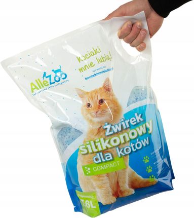 Allezoo Żwirek Silikonowy Dla Kota Compact Drobny Naturalny 7,6L 1823425241 - zdjęcie 4