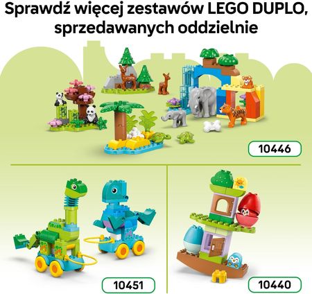 LEGO DUPLO 3 w 1 10448 Zwierzątka na kółkach - zdjęcie 3