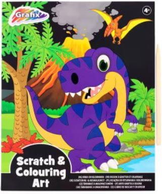 Zdjęcie Grafix Kolorowanka Magiczna Zdrapka Dinozaur - Brzesko
