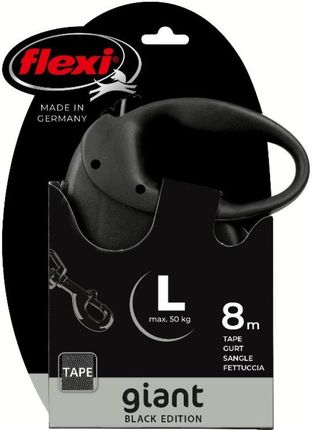 Flexi Giant L Taśma 8M Automatyczna Czarna Smycz Dla Psa Do 50Kg - zdjęcie 2