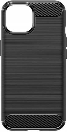 Plecki Elastyczne etui Carbon Case z wzorem karbon do iPhone 15 niebieskie - zdjęcie 3