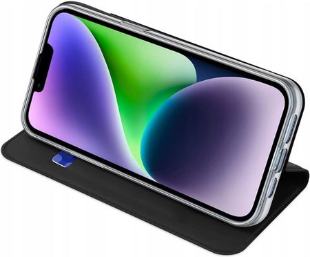 Etui z klapką i portfelem Dux Ducis Skin Pro do iPhone 15 czarne - zdjęcie 3