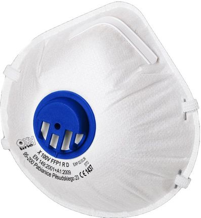 Oxyline Maska Z Filtrem Ffp1 Z Zaworkiem X 100 V Ffp1 R D Kolor Biały Worek 50szt. - zdjęcie 2