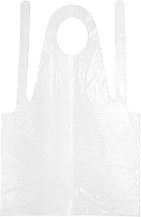Mercator Fartuch Foliowy Wodoodporny Biały 130x80cm Wiązany Na Troki (Folia Ldpe) 100szt. 10op - zdjęcie 2