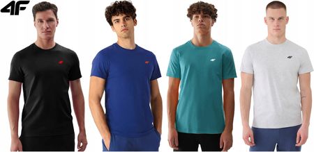 Koszulka Męska 4F T-shirt zestaw 4 szt. TZ37 Podkoszulek Na Co Dzień XL - zdjęcie 2