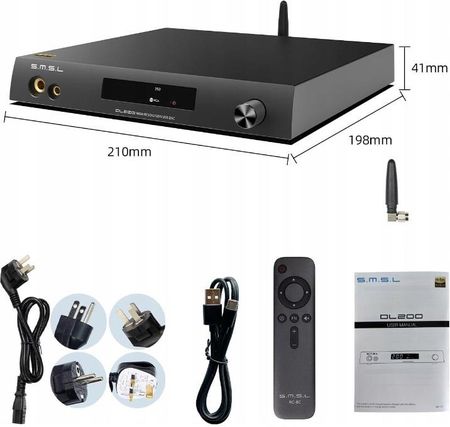 Wzmacniacz audio SMSL DL200 Czarny - zdjęcie 3