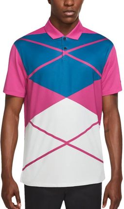 Nike Koszulka Vapor Argyle Print Polo Golf Dh0609-621 R. S - zdjęcie 3