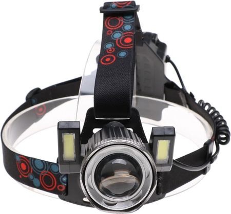 LATARKA Czołowa T6 10W + COB LED ZOOM Czołówka - zdjęcie 2