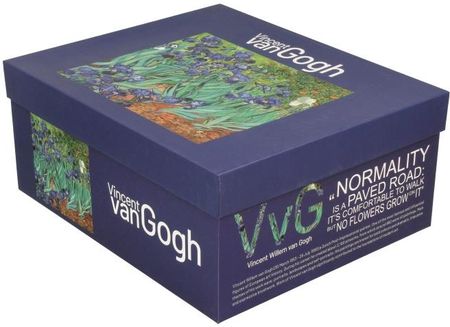 Duo Dwie Filiżanki Do Kawy Gogh Porcelana Kwiaty Irysy - zdjęcie 3