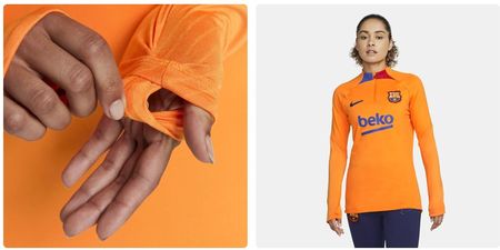 Nike Damski Longsleeve Fc Barcelona 1/4 Zip Strike Drill 2022/23 Dh7730-837 Xl - zdjęcie 2
