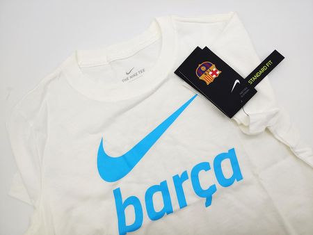 Nike Damska Koszulka Bawełna The Tee Fc Barcelona Swoosh Club Cw4048133 M - zdjęcie 2