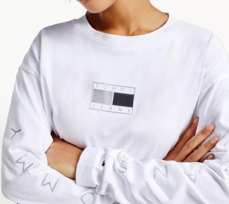 Tommy Hilfiger Damska Bluza Długi Rękaw Dw0Dw12115Ybr R.M - zdjęcie 2
