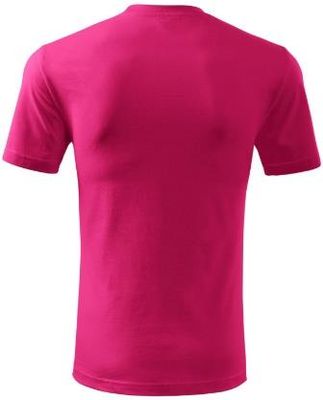 Bawełniana Koszulka Męska Dopasowany Krój CLASSIC NEW PURPUROWA - zdjęcie 2