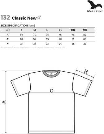 Bawełniana Koszulka Męska Dopasowany Krój CLASSIC NEW PURPUROWA - zdjęcie 3