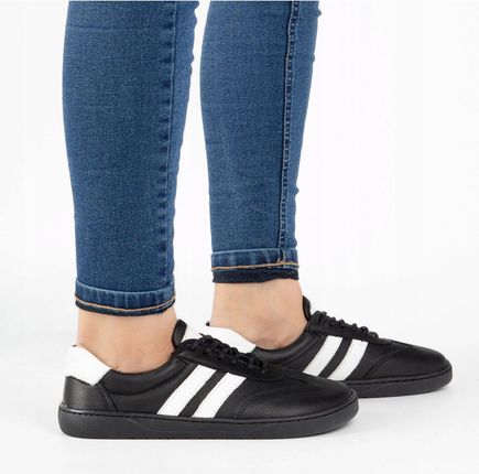 Buty Barefoot skórzane damskie Blackorwhite czarne 37 - zdjęcie 2